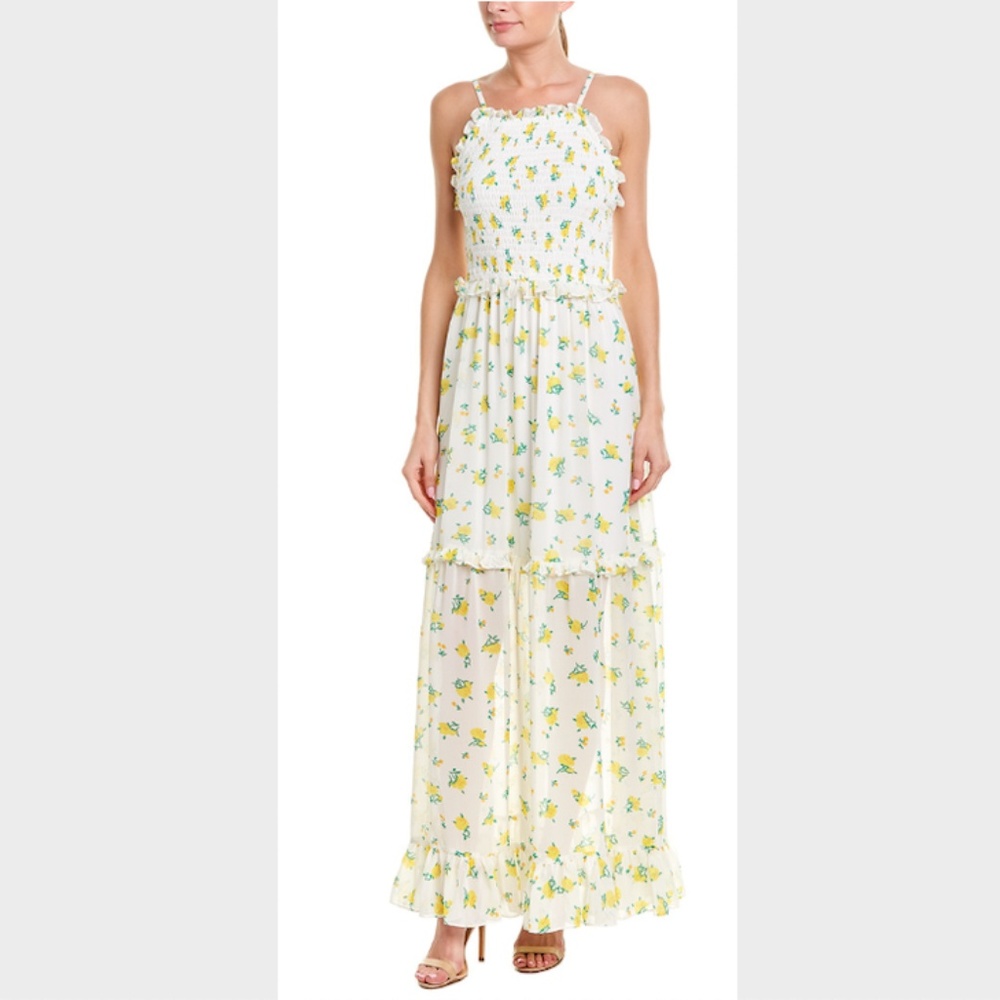 Betsey Johnson Marigold Ruffle Tiered Maxi Dress - Picture 5 of 8